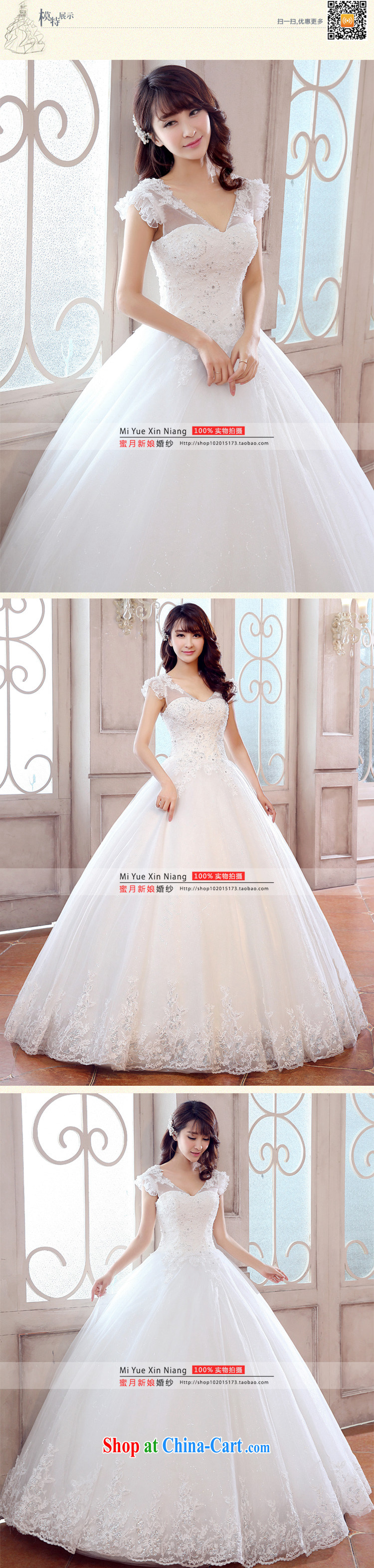 Honeymoon bride spring 2015 new wedding dresses elegant package shoulder Princess Palace Korean-style wedding band wedding with shaggy strap wedding white XL pictures, price, brand platters! Elections are good character, the national distribution, so why buy now enjoy more preferential! Health