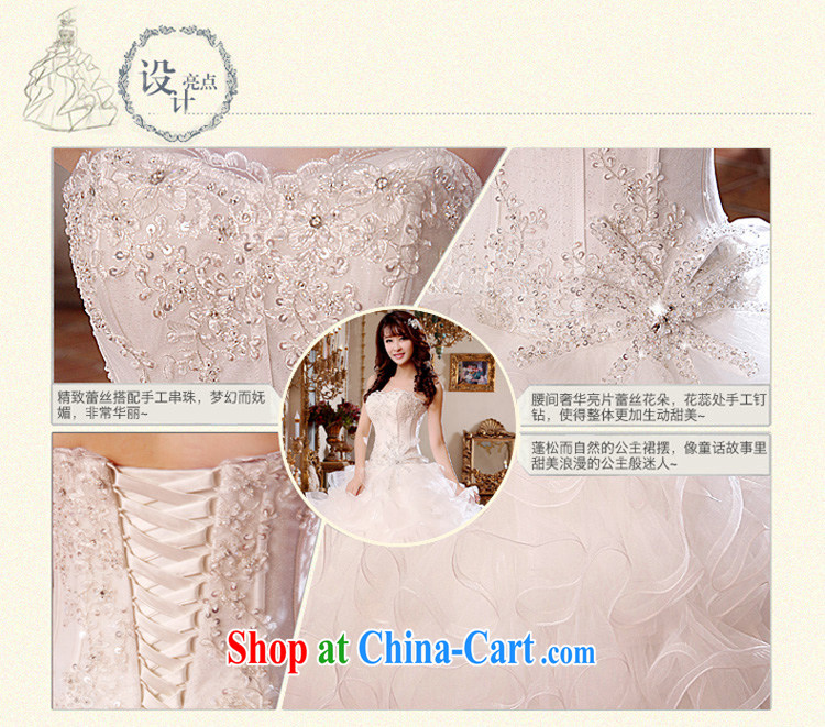 Honeymoon bridal 2015 new wedding dresses lace, Mary Magdalene Princess chest shaggy dress with wedding dress with white XL pictures, price, brand platters! Elections are good character, the national distribution, so why buy now enjoy more preferential! Health