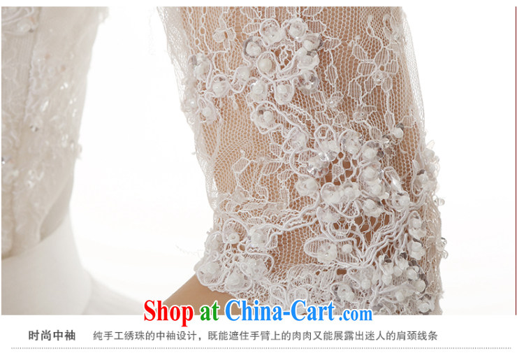 Dirty comics 2015 New Field shoulder collar lace long-sleeved High-tail wedding dresses stylish Korean Beauty graphics thin package shoulder the cuff tail wedding-tail, tailored for pre-sale pictures, price, brand platters! Elections are good character, the national distribution, so why buy now enjoy more preferential! Health