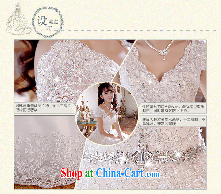 Honeymoon bridal wedding spring 2015 new wedding dresses new bag shoulder Princess deep V collar strap wedding with wedding lace wedding white XL pictures, price, brand platters! Elections are good character, the national distribution, so why buy now enjoy more preferential! Health