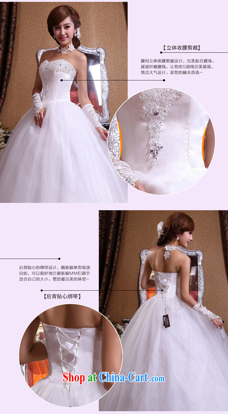 Honeymoon bridal 2015 new wedding dresses Korean Korean wedding water drilling flowers bridal wedding sweet Princess wedding white XL pictures, price, brand platters! Elections are good character, the national distribution, so why buy now enjoy more preferential! Health