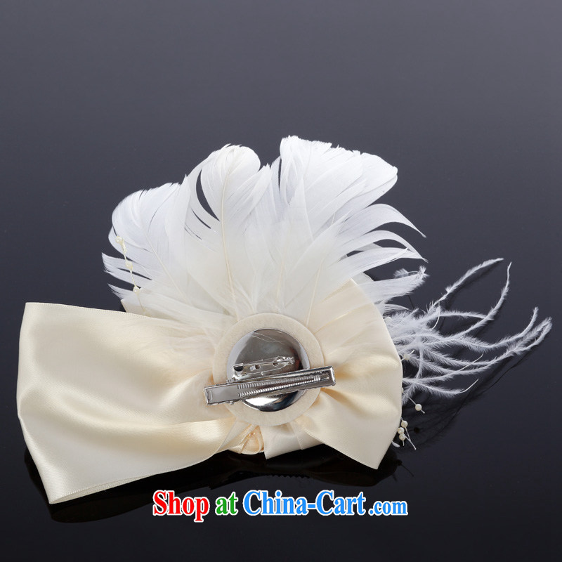 MSLover sweet butterfly knot feather bridal wedding accessories and ornaments, jewelry bridal and flower ornaments TH 130,713 m White, name, Elizabeth (MSLOVER), shopping on the Internet