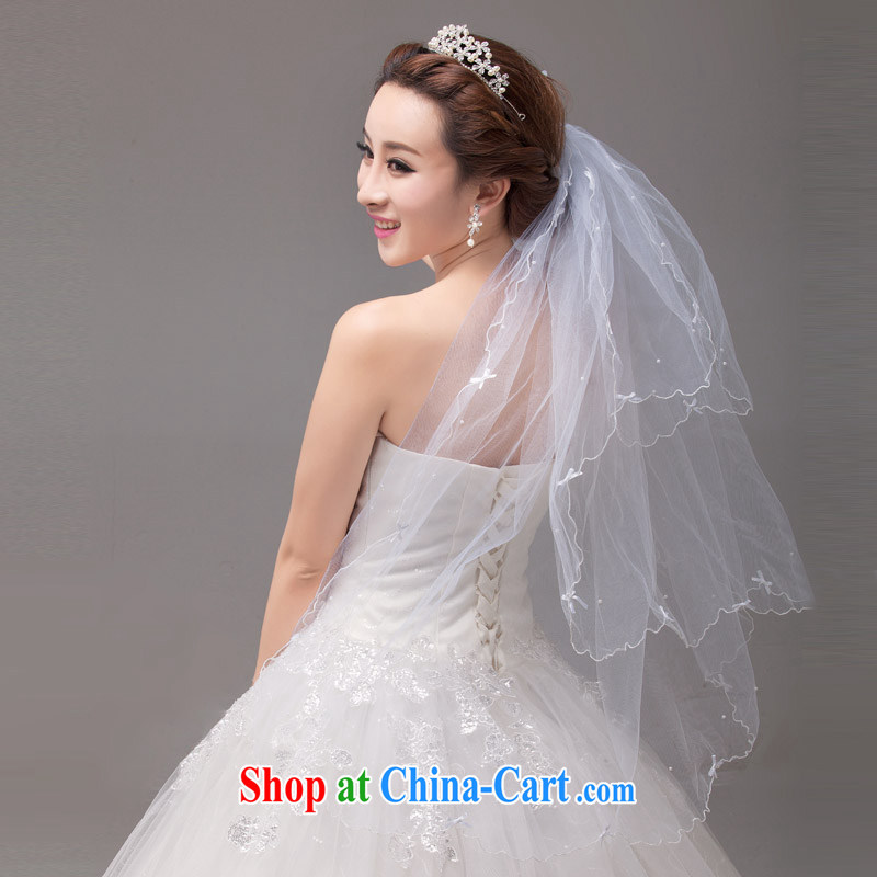 MSLover fresh and elegant butterfly knot volume edge multi-level wedding dresses accessories marriages and yarn TS 131,127 m White, name, Mona Lisa (MSLOVER), shopping on the Internet