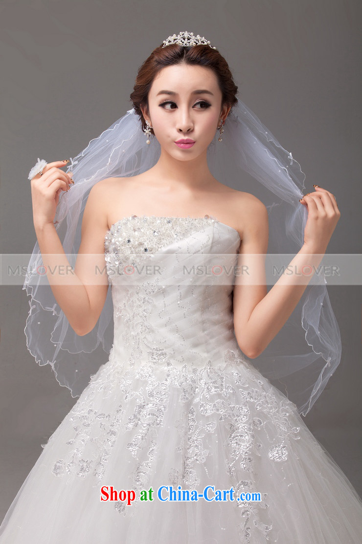 MSLover fresh and elegant bow-tie roll edge multi-tier wedding dresses accessories marriages and yarn TS 131,127 white pictures, price, brand platters! Elections are good character, the national distribution, so why buy now enjoy more preferential! Health