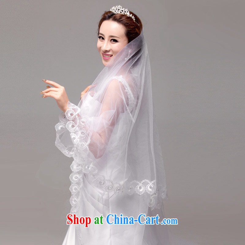 MSLover bird lovers of lace lace single layer wedding dresses accessories marriages and long yarn tail and yarn m White 3M, name, Mona Lisa (MSLOVER), shopping on the Internet