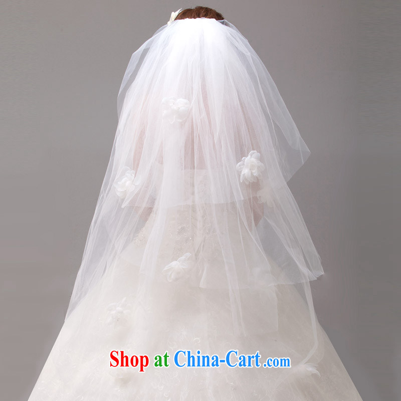 MSLover only the fresh-kuen yarn flowers 4-Layer wedding dresses accessories marriages and yarn TS 131,110 m White, name, Elizabeth (MSLOVER), shopping on the Internet