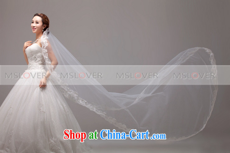 MSLover French lace 3M single layer wedding dresses accessories marriages and long yarn tail and legal TS 131,111 M white pictures, price, brand platters! Elections are good character, the national distribution, so why buy now enjoy more preferential! Health