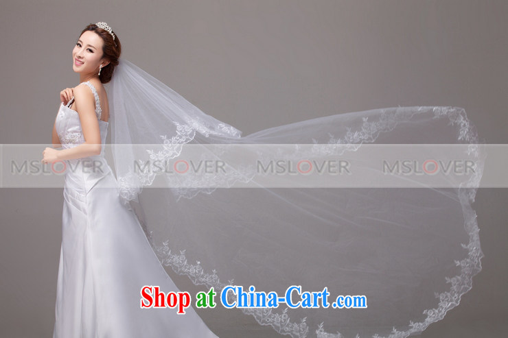 MSLover lace lace 2.5-meter single layer wedding dresses accessories marriages and long yarn tail and legal TS 131,101 white pictures, price, brand platters! Elections are good character, the national distribution, so why buy now enjoy more preferential! Health