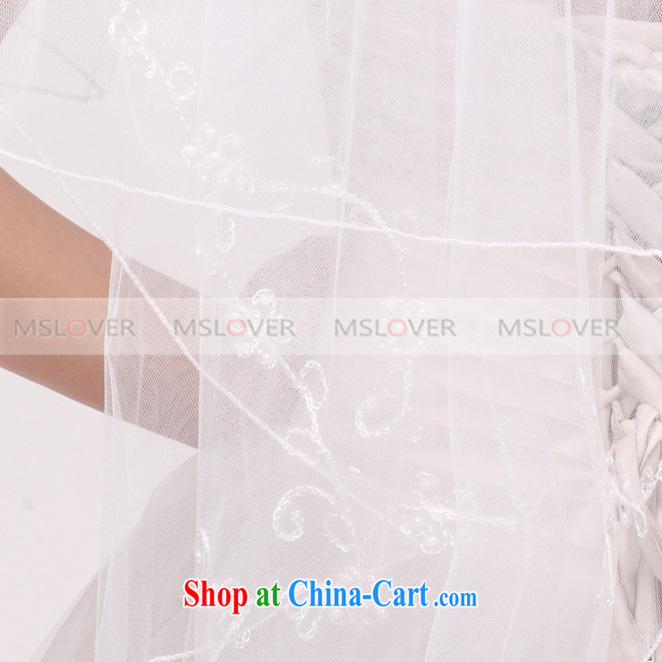 MSLover embroidery edges 1.2 M layer 2 wedding dresses accessories bridal wedding head-dress, ornaments and yarn TS 121,134 white pictures, price, brand platters! Elections are good character, the national distribution, so why buy now enjoy more preferential! Health