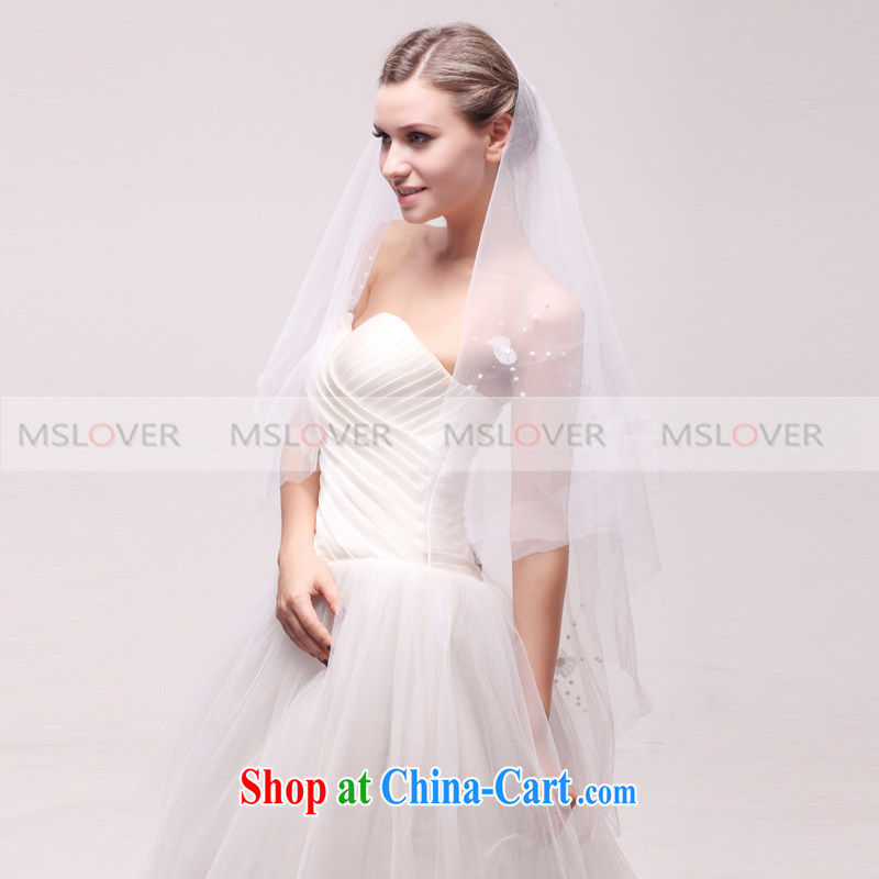 Sun MSLover spent 1.5 M single layer wedding dresses accessories bridal wedding head-dress, ornaments and yarn TS 121,130 m White, name, Mona Lisa (MSLOVER), online shopping