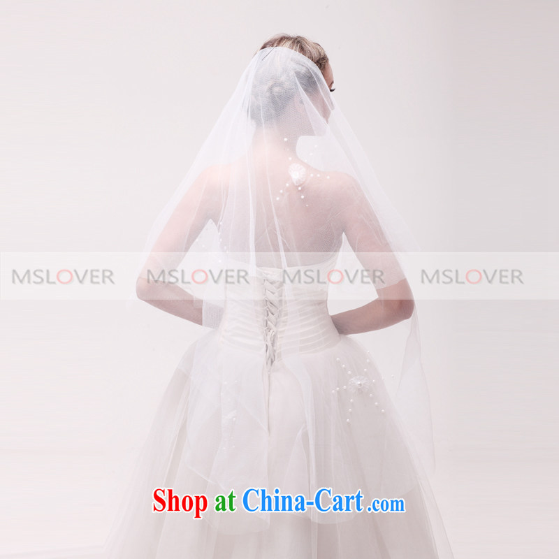 Sun MSLover spent 1.5 M single layer wedding dresses accessories bridal wedding head-dress, ornaments and yarn TS 121,130 m White, name, Mona Lisa (MSLOVER), online shopping