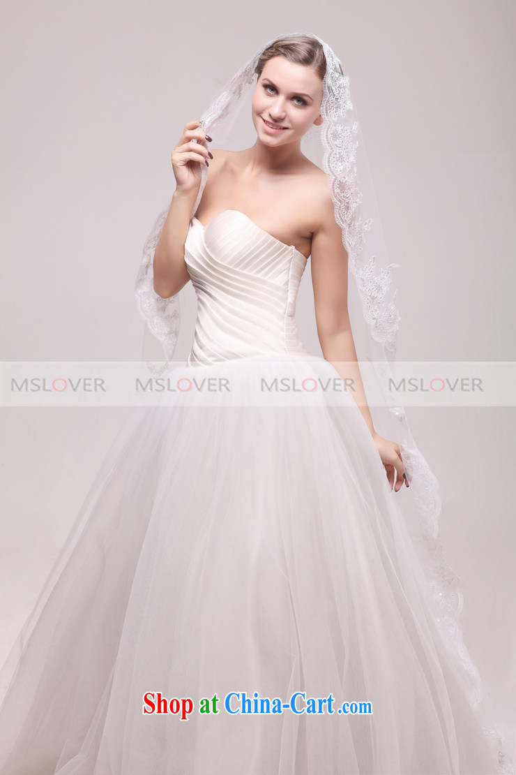 MSLover, lace lace 2M single-layer wedding dresses accessories bridal wedding head-dress, trim long head yarn TS 121,122 white pictures, price, brand platters! Elections are good character, the national distribution, so why buy now enjoy more preferential! Health