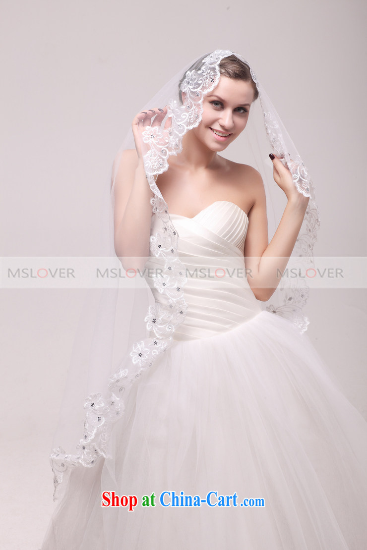 MSLover lace side panels drill 2.5-meter single layer wedding dresses accessories bridal wedding head-dress, trim long head yarn TS 121,103 white pictures, price, brand platters! Elections are good character, the national distribution, so why buy now enjoy more preferential! Health