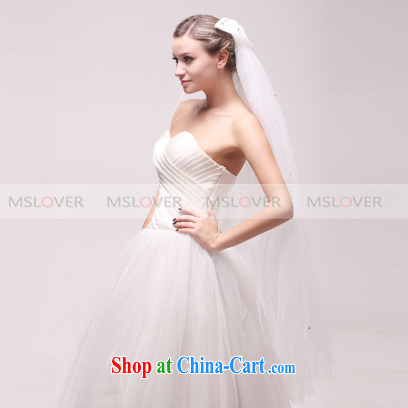 MSLover lovely wooden drill 1.2 M layer 3 wedding dresses accessories marriages and trim the trim long head yarn TS 120,327 m White, name, Mona Lisa (MSLOVER), online shopping