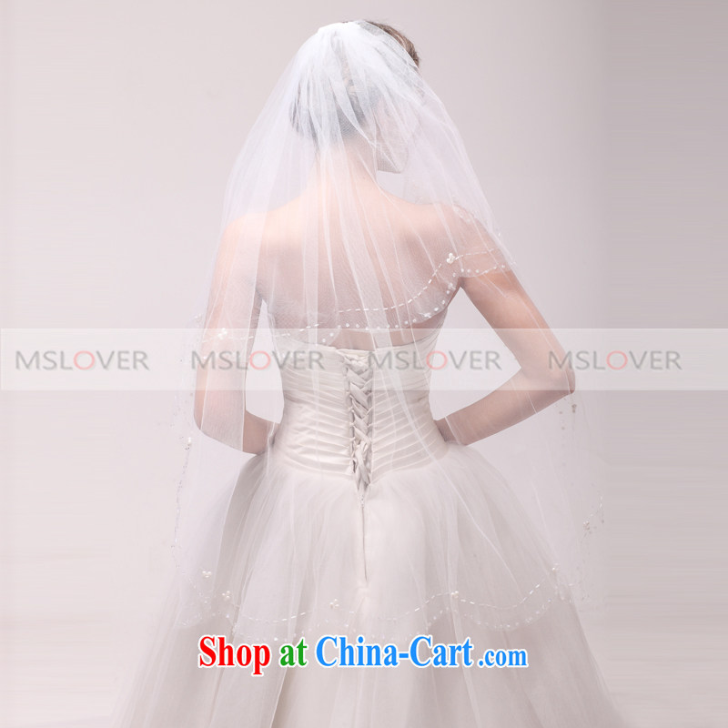Manually MSLover beaded edge 1M 2 layer wedding dresses accessories marriages and ornaments, ornaments and yarn TS 120,326 m White, name, Mona Lisa (MSLOVER), shopping on the Internet