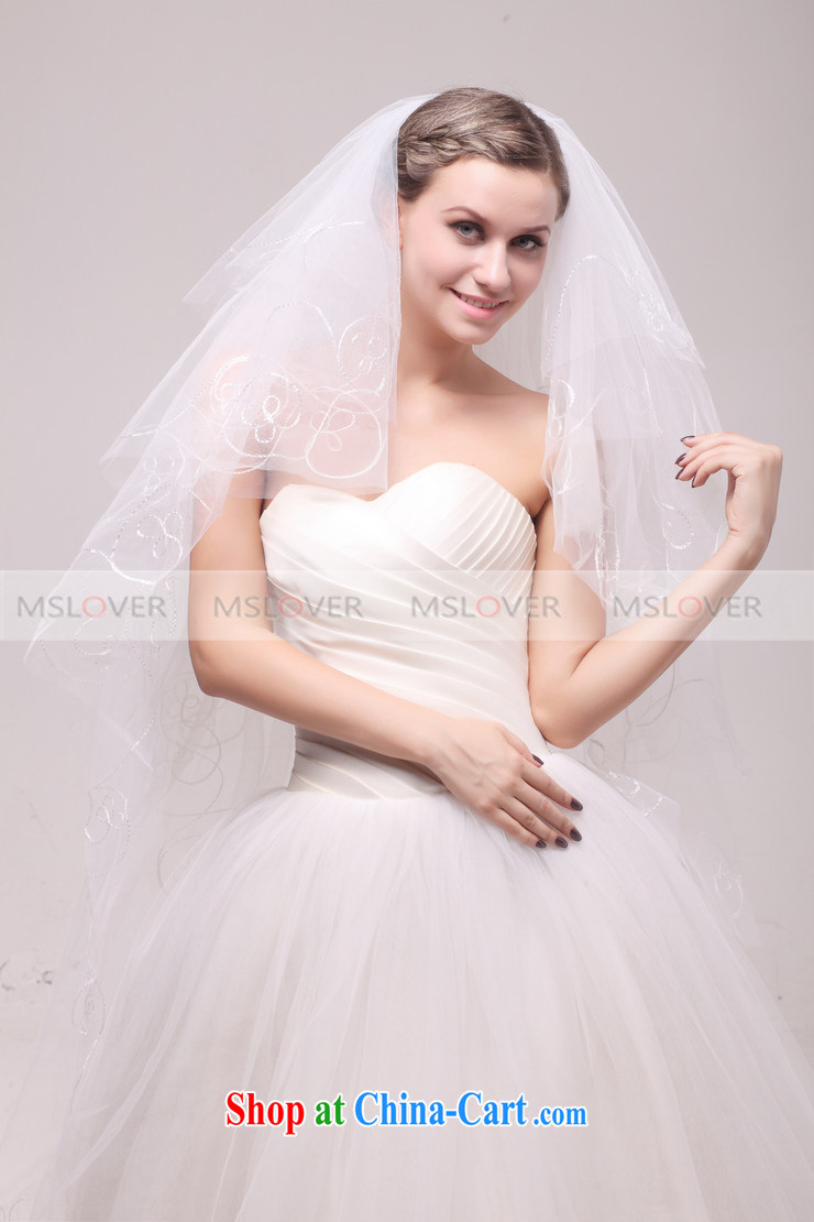 MSLover elegant embroidery 1.5 M 6-Layer wedding dresses accessories bridal wedding head-dress, trim long head yarn TS 120,323 M white pictures, price, brand platters! Elections are good character, the national distribution, so why buy now enjoy more preferential! Health