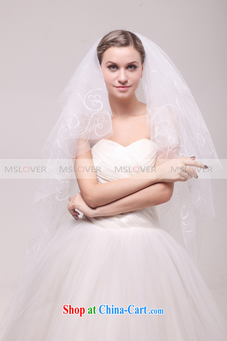MSLover elegant embroidery 1.5 M 6-Layer wedding dresses accessories bridal wedding head-dress, trim long head yarn TS 120,323 M white pictures, price, brand platters! Elections are good character, the national distribution, so why buy now enjoy more preferential! Health