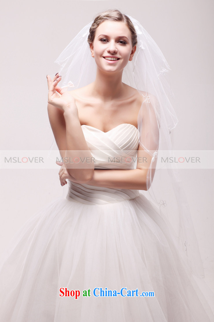 MSLover sweet bowtie 1.1 M layer 3 wedding dresses accessories bridal wedding head-dress, ornaments, and yarn TS 120,321 M white pictures, price, brand platters! Elections are good character, the national distribution, so why buy now enjoy more preferential! Health