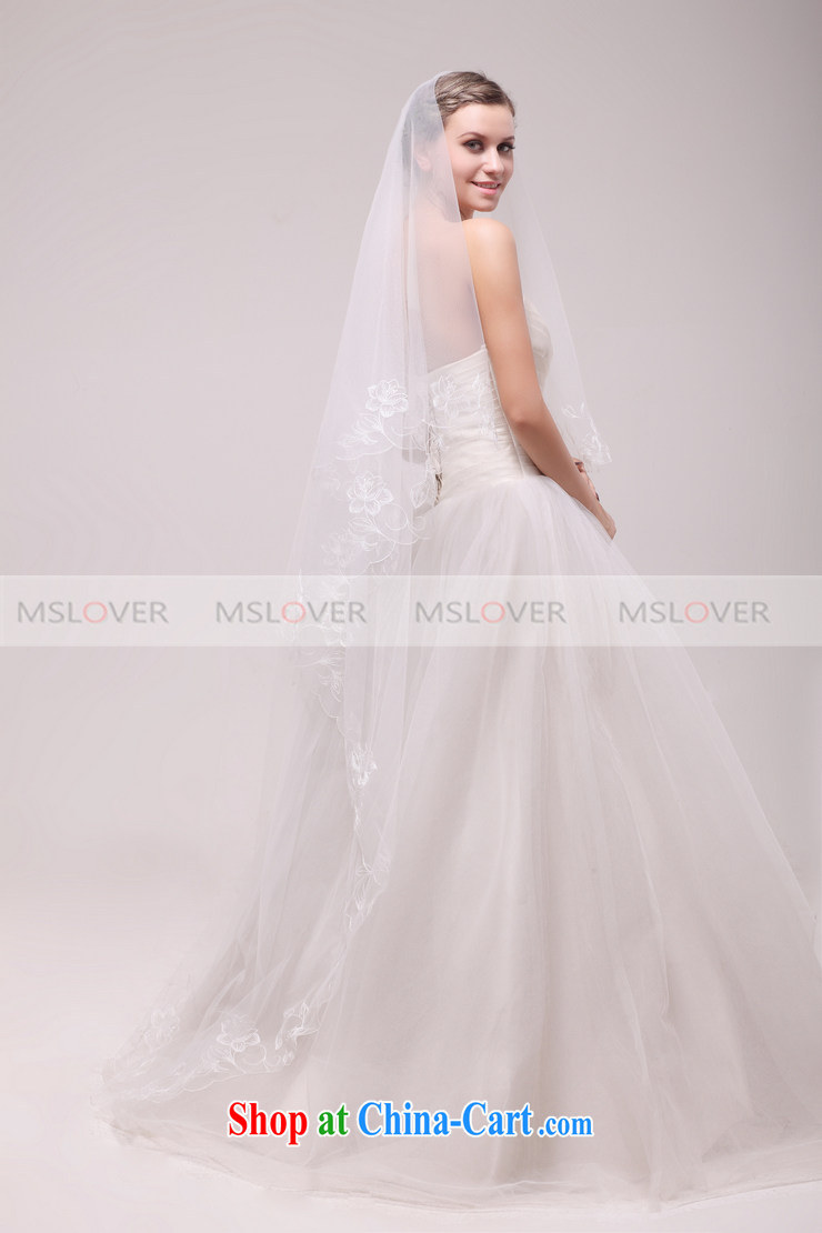 MSLover high-end yarn embroidery lace 3M single layer wedding dresses accessories marriages and legal long head yarn TS 120,318 M white pictures, price, brand platters! Elections are good character, the national distribution, so why buy now enjoy more preferential! Health