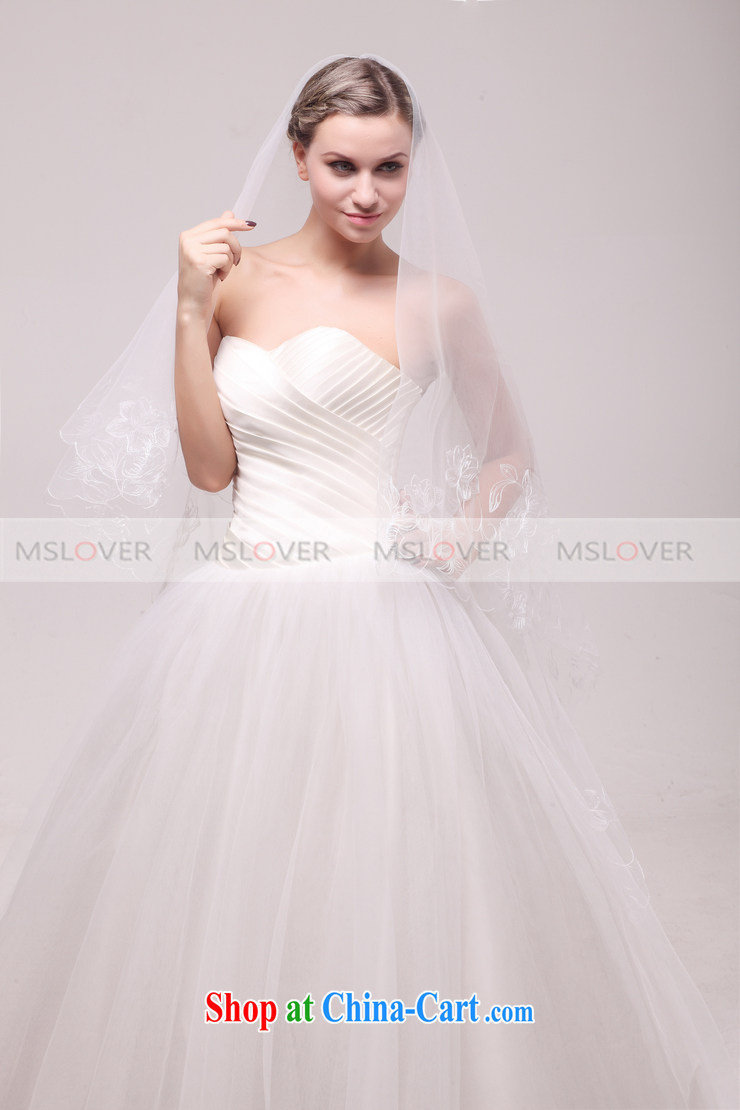 MSLover high-end yarn embroidery lace 3M single layer wedding dresses accessories marriages and legal long head yarn TS 120,318 M white pictures, price, brand platters! Elections are good character, the national distribution, so why buy now enjoy more preferential! Health