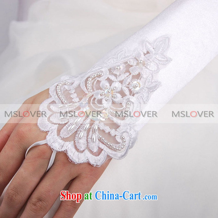 MSLover lace nails Pearl creases exposed a long Dinner Show bridal wedding gloves wedding gloves ST 1318 white pictures, price, brand platters! Elections are good character, the national distribution, so why buy now enjoy more preferential! Health
