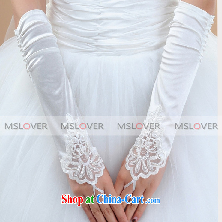 MSLover lace nails Pearl creases exposed a long Dinner Show bridal wedding gloves wedding gloves ST 1318 white pictures, price, brand platters! Elections are good character, the national distribution, so why buy now enjoy more preferential! Health