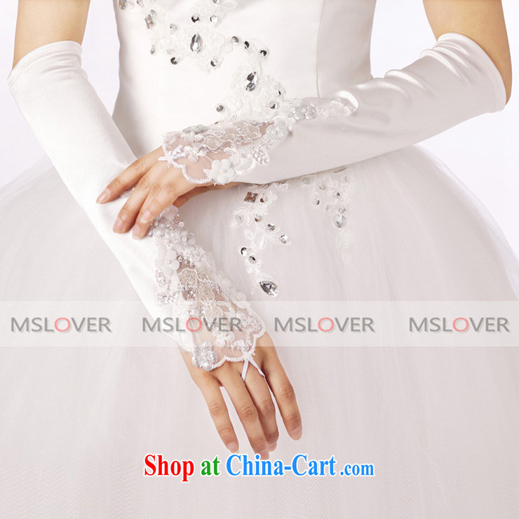 MSLover luxury lace flowers 5 refer to long, Dinner Show bridal wedding gloves wedding gloves ST 1303 white pictures, price, brand platters! Elections are good character, the national distribution, so why buy now enjoy more preferential! Health