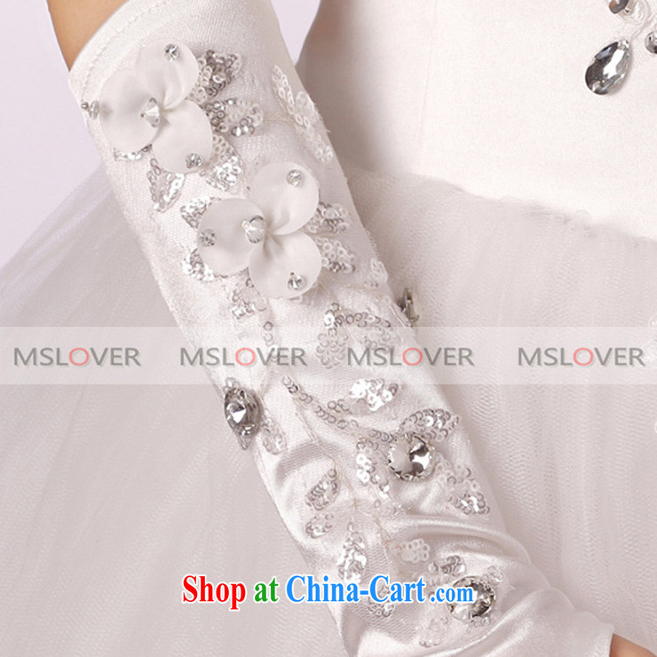 MSLover lace flowers framed by drilling a long Dinner Show bridal wedding gloves wedding gloves ST 1305 white pictures, price, brand platters! Elections are good character, the national distribution, so why buy now enjoy more preferential! Health