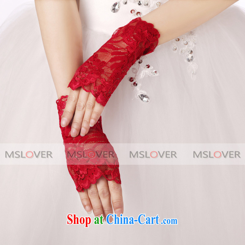 Ballet MSLover silk embroidery on a terrace, a dinner show marriages gloves ST 1232 red, name, Elizabeth (MSLOVER), shopping on the Internet