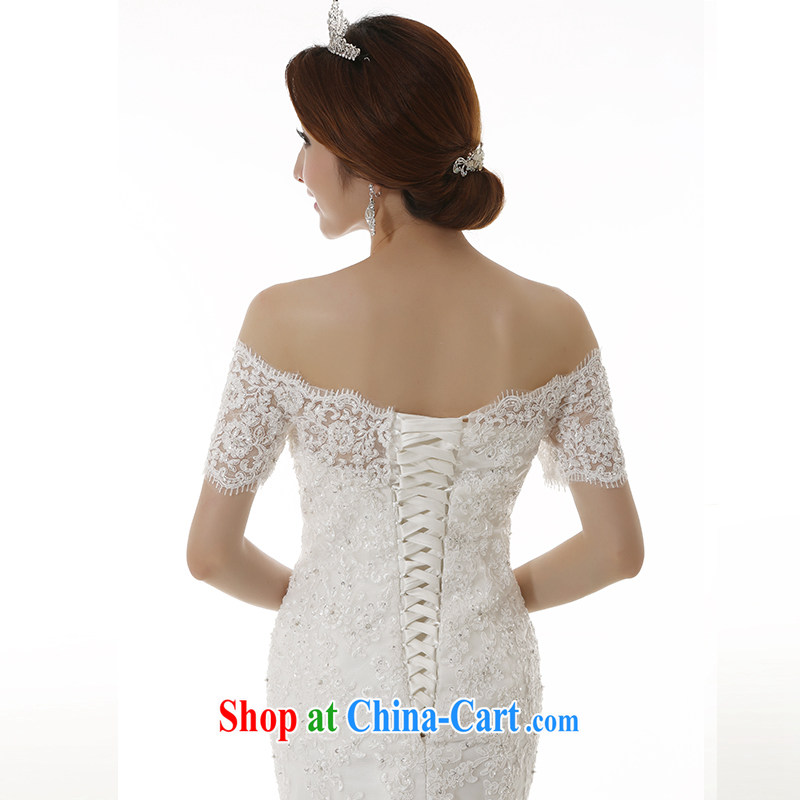 Dirty comics 2015 spring and summer new brides field shoulder collar lace crowsfoot wedding dresses and elegant a field in cultivating cuff video thin crowsfoot the tail wedding in cuff, XXL, dirty man, shopping on the Internet