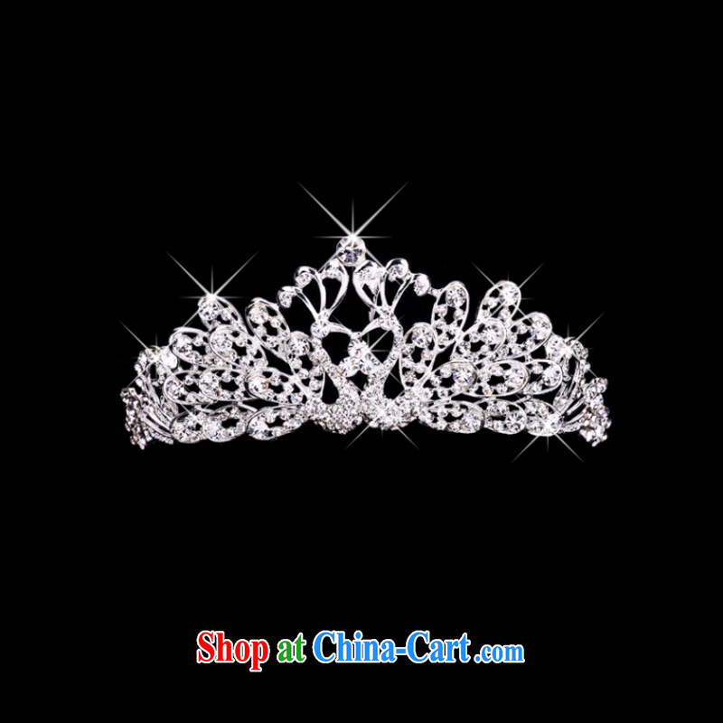 Yong-yan and 2015 new jewelry female Crown necklace earrings set A 12 white, Yong-yan good offices, shopping on the Internet