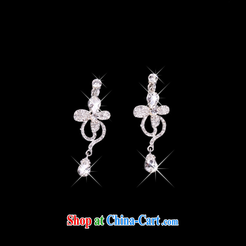 Yong-yan and 2015 new jewelry female Crown necklace earrings set A 12 white, Yong-yan good offices, shopping on the Internet