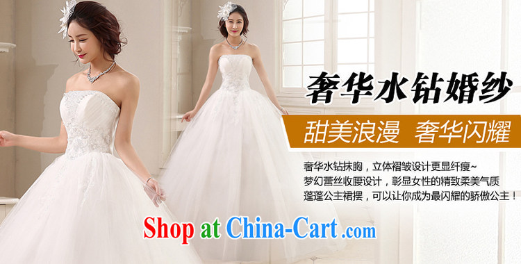 Honeymoon bridal wedding dresses 2015 new Korean wood drill erase chest wedding with Princess tie wedding white XXL pictures, price, brand platters! Elections are good character, the national distribution, so why buy now enjoy more preferential! Health