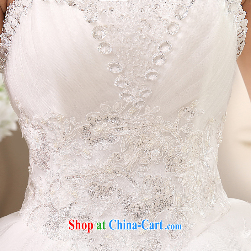 Honeymoon bridal wedding dresses 2015 new Korean wood drill erase chest wedding with Princess tie wedding white XXL, Honeymoon bridal, shopping on the Internet