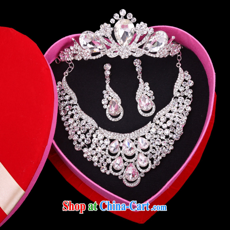 Yong-yan and 2015 new kit female Crown necklace earrings A 15 white, and Yong-yan good offices, shopping on the Internet