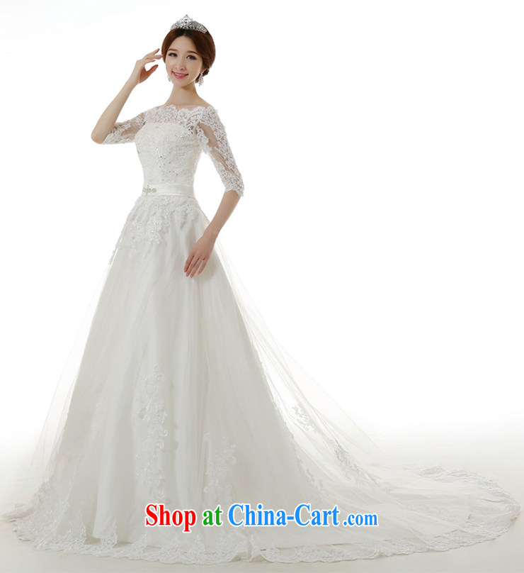 Dirty comics 2015 spring and summer New Field shoulder collar long-sleeved the tail wedding dresses Korean Beauty Princess bridal straps lace tail wedding dresses and tail, XXL pictures, price, brand platters! Elections are good character, the national distribution, so why buy now enjoy more preferential! Health