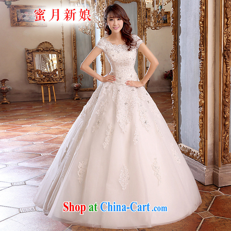 Honeymoon bridal wedding dresses 2015 new dream lace wedding dresses with Korean-style wedding white XL