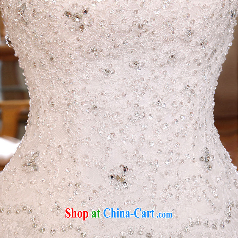 Honeymoon bridal wedding dresses 2015 new dream lace wedding with Korean-style wedding white XL, Honeymoon bridal, shopping on the Internet