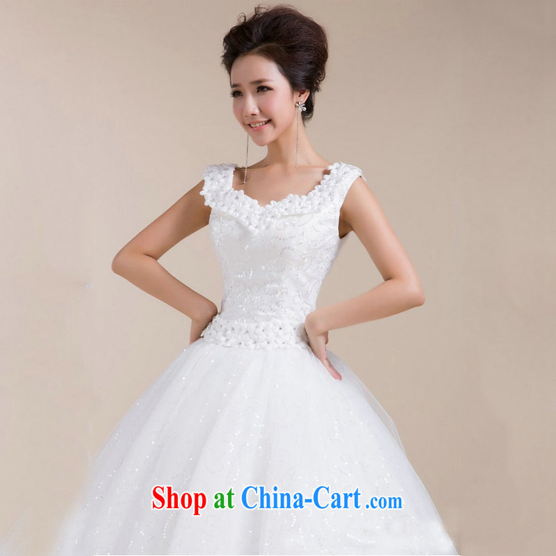 Optimize Philip Wong Yu-hong new strap with a shoulder skirts and flowers and waist stylish and simple wedding dresses XS 7077 white package, optimize, and shopping on the Internet