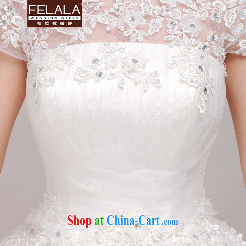 Ferrara Ting, wedding dresses 2015 new Korean version with a field package shoulder lace retro wedding female XL (2 feet 2), Ferrara wedding (FELALA), shopping on the Internet