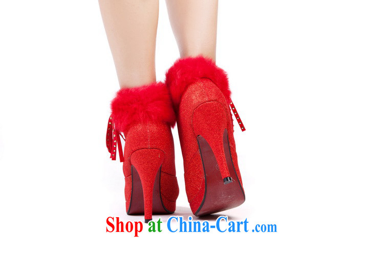 Rain was Yi marriages new winter boots marriages boots warm boots Gold Red wedding shoes shoes XZ 064 red 39 pictures, price, brand platters! Elections are good character, the national distribution, so why buy now enjoy more preferential! Health