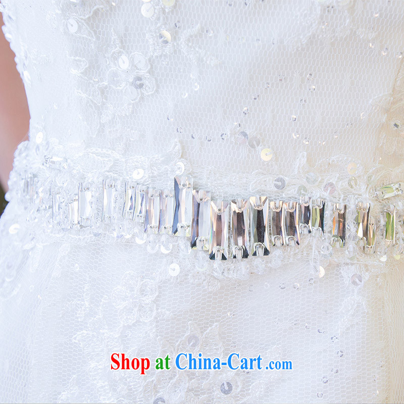 The bride's wedding-tail 2015 new Korean crowsfoot lace Korean wedding dresses 871 M, a bride, and shopping on the Internet