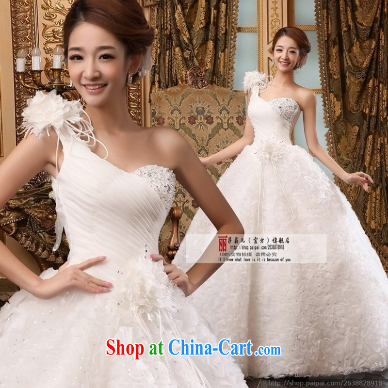 Love, Norman, 2015 wedding Korean brides single shoulder flowers graphics thin sweet Princess a shoulder with wedding buy a 3 piece set, love so Peng, and shopping on the Internet