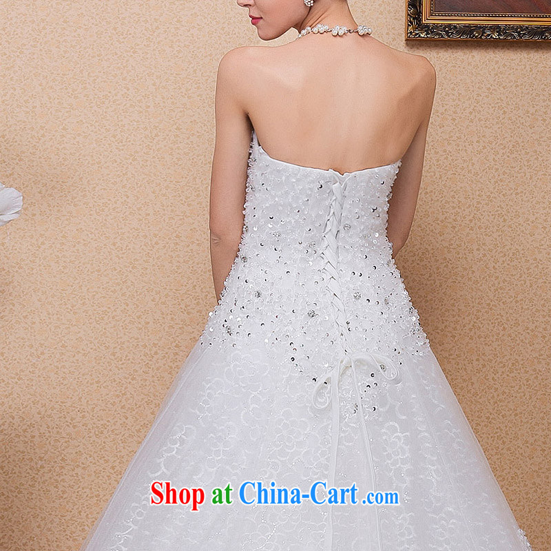 The bride's 2015 new wedding manually staple Pearl A Field dress wedding with wedding 541 M, the bride, shopping on the Internet