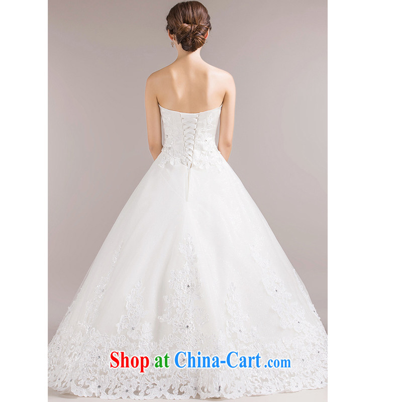 7 color 7 tone Korean version 2015 new stylish marriages wiped chest strap with wood drill large white, wedding dresses H 006 white tailored (final), 7 color 7 tone, shopping on the Internet