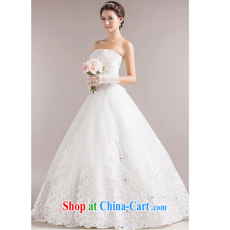 7 color 7 tone Korean version 2015 new stylish marriages wiped chest strap with wood drill large white, wedding dresses H 006 white tailored (final), 7 color 7 tone, shopping on the Internet