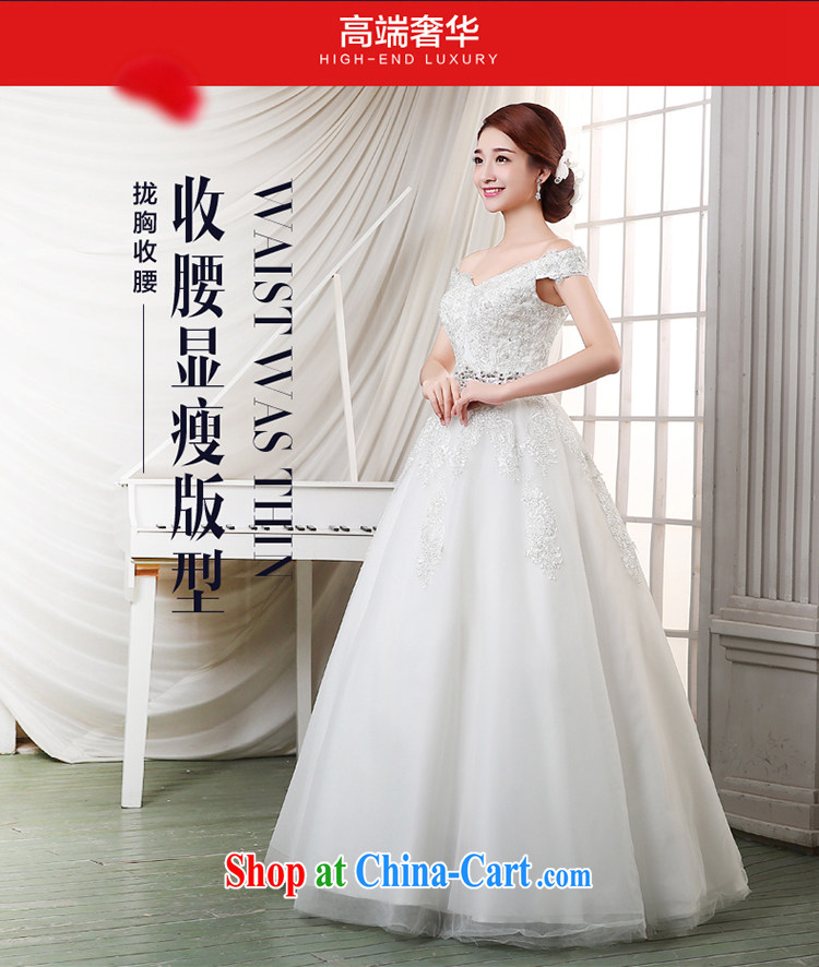 7 color 7 tone Korean version 2015 New with sweet Princess larger wedding a field shoulder foreign trade wedding H 001 white tailored pictures, price, brand platters! Elections are good character, the national distribution, so why buy now enjoy more preferential! Health