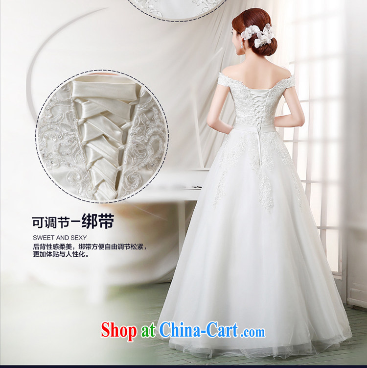 7 color 7 tone Korean version 2015 New with sweet Princess larger wedding a field shoulder foreign trade wedding H 001 white tailored pictures, price, brand platters! Elections are good character, the national distribution, so why buy now enjoy more preferential! Health