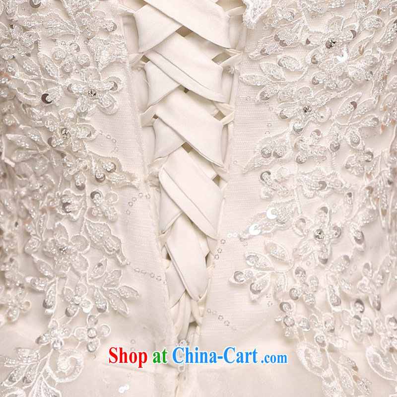 7 color 7 tone Korean version 2015 New new is the shoulder to align graphics thin diamond lace Madame wedding dresses H 005 white XL, 7 color 7 tone, shopping on the Internet