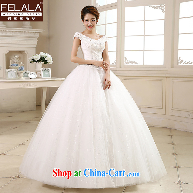 Ferrara ♀ wedding dresses 2015 new Korean sweet field shoulder shaggy yarn bridal Wedding Video thin XL _2 feet 2_